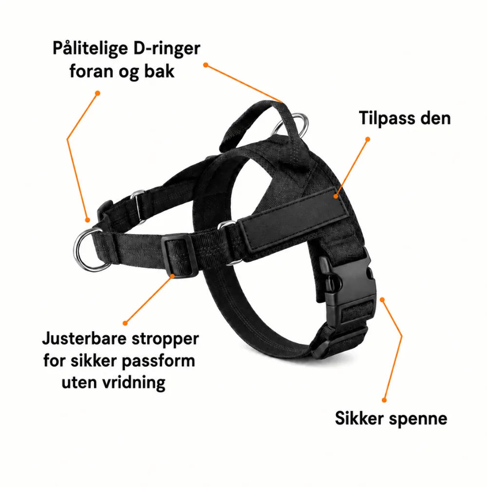 Tasskliv No-Pull hundesele