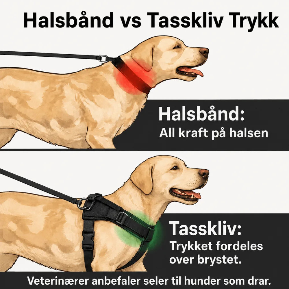 Tasskliv No-Pull hundesele